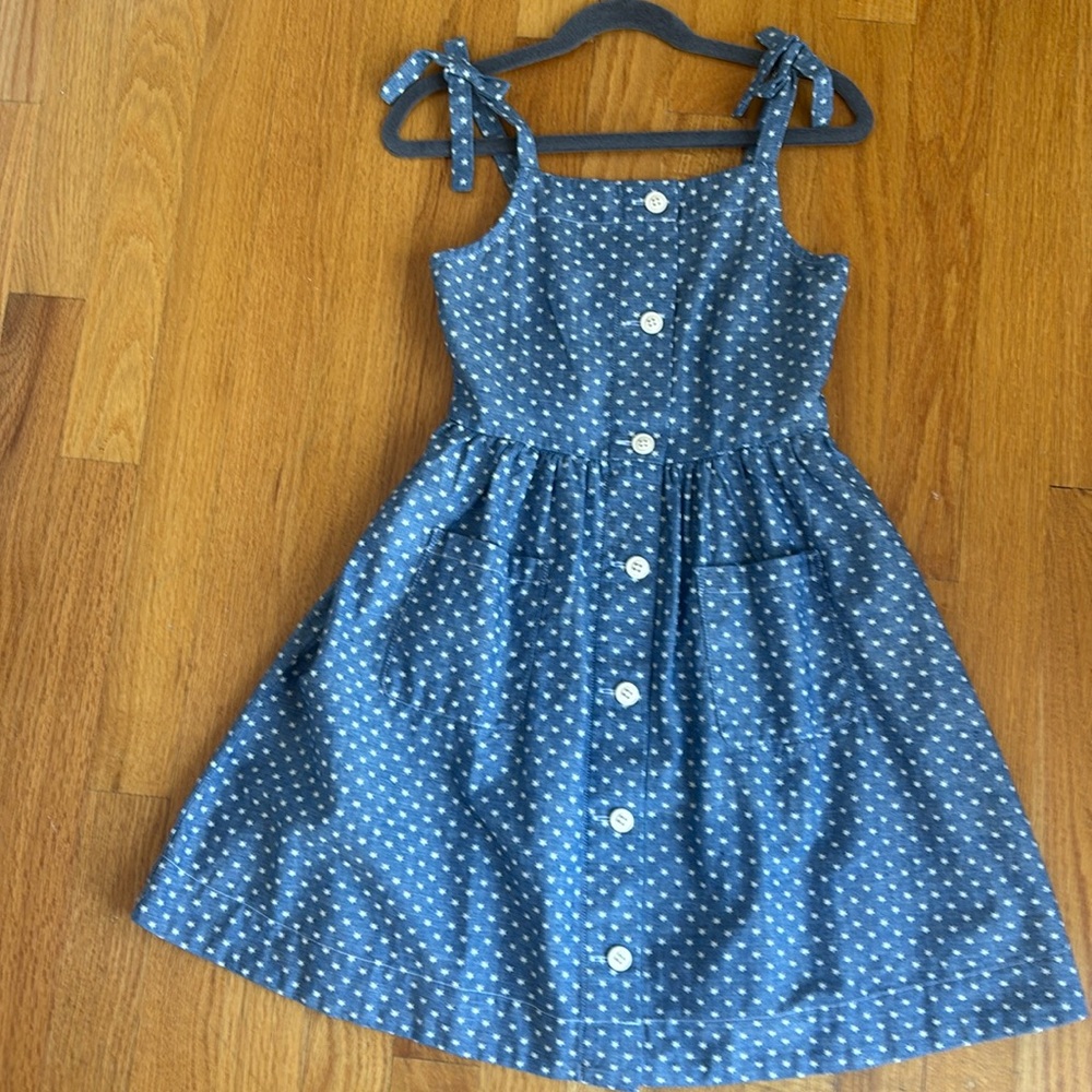 Girls Crewcuts Denim Colored 100% Cotton Sundress
Size 8